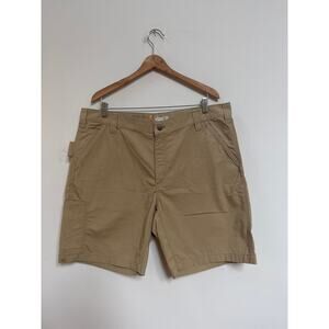 Carhartt Rip Stop Workwear Khaki Tan Relaxed Fit Cargo Shorts 40
